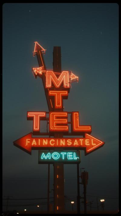 Retro Motel Neon Arrows