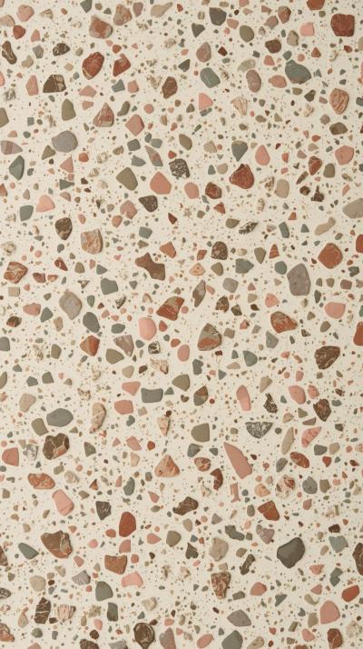 Retro Terrazzo Flecks On Cream