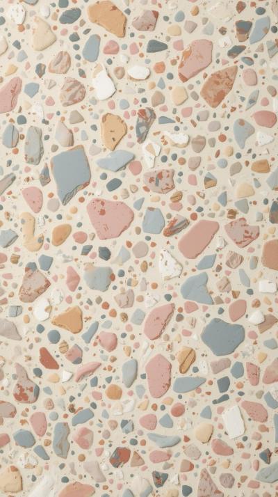 Retro Terrazzo Flecks On Cream