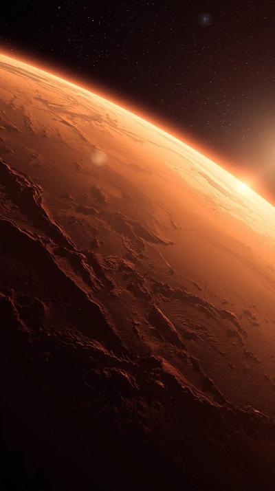 Mars Planet From Space Wallpaper