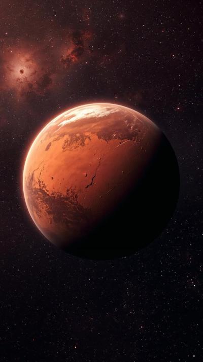 Create Mars Planet From Space Wallpaper