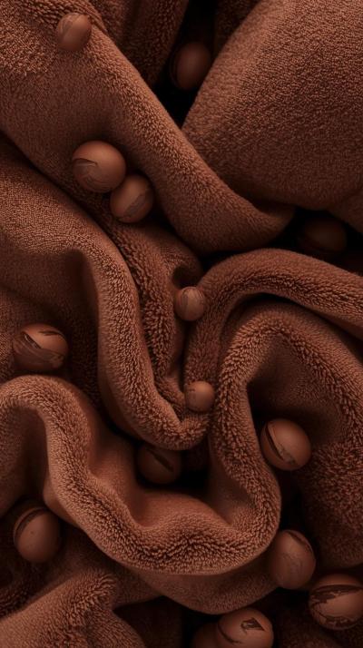 Chocolate Brown Cozy Aesthetic With Soft Texture