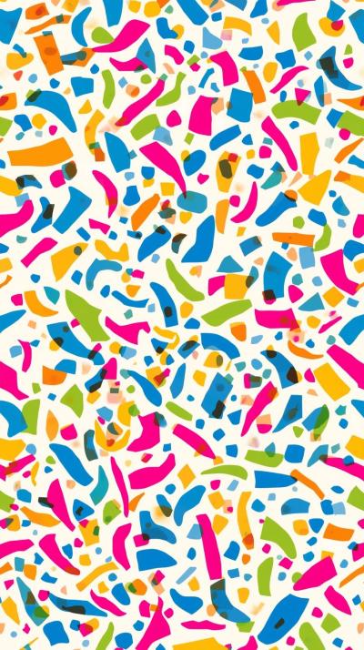 Colorful Confetti Pattern With Fun Celebration Vib