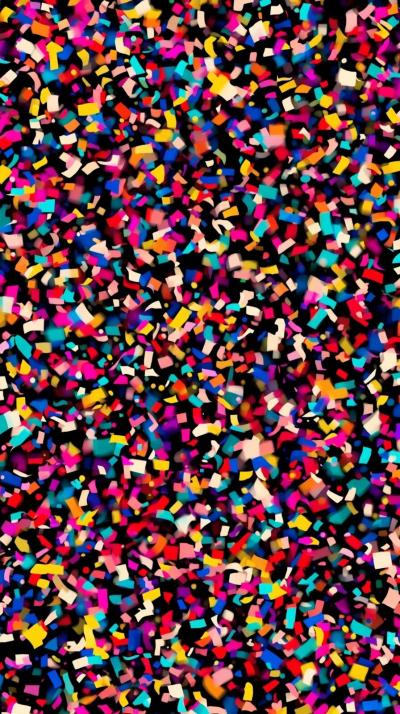 Colorful Confetti Pattern With Fun Celebration Vib