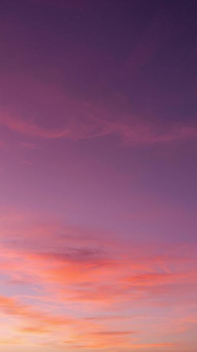 Gradient Purple To Orange Dreamy Sky Aesthetic