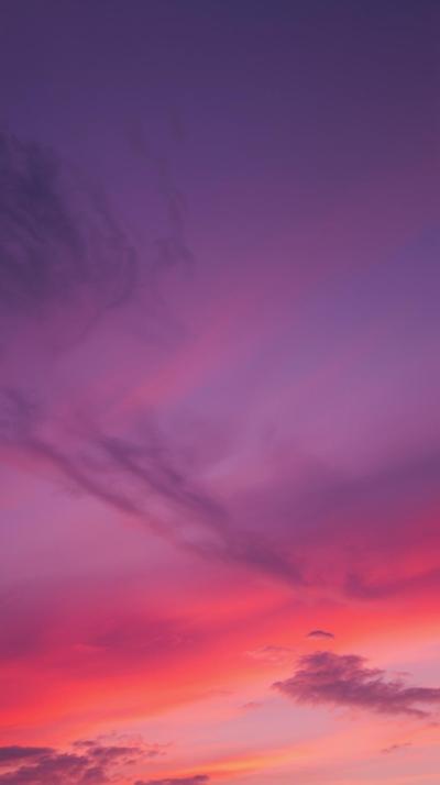 Gradient Purple To Orange Dreamy Sky Aesthetic