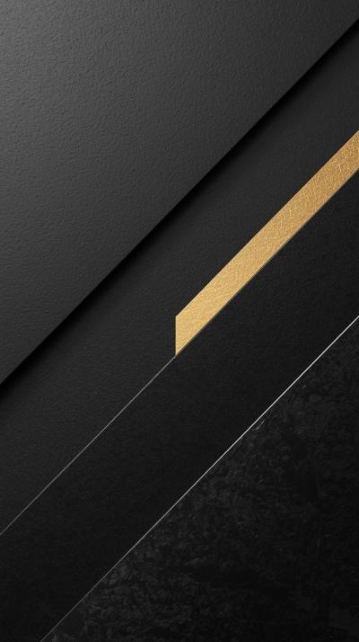 Minimal Black And Gold Geometric Lines On A Matte