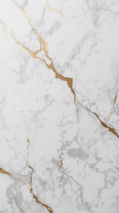 Minimal Marble Texture With Gold Cracks