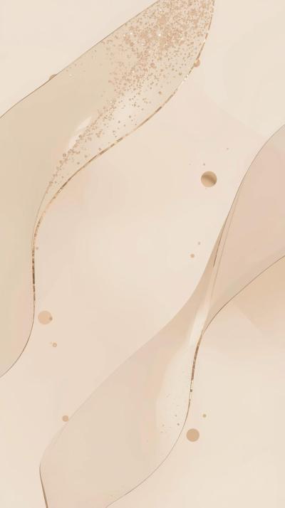 Simple Beige Aesthetic With Minimal Sparkles