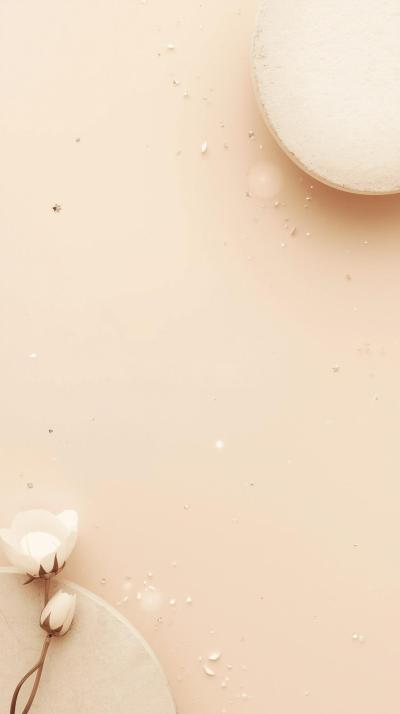 Simple Beige Aesthetic With Minimal Sparkles