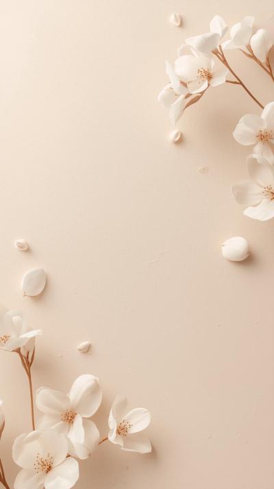 Simple Beige Aesthetic With Minimal Sparkles