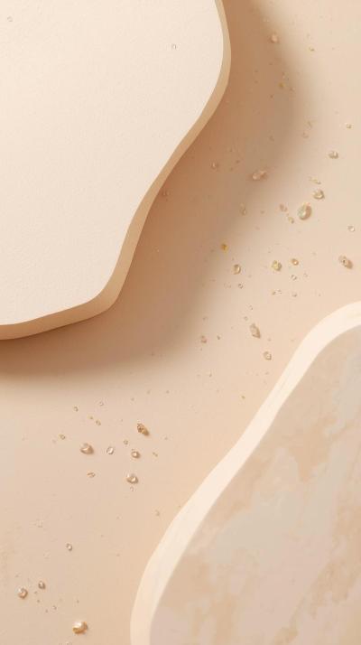 Simple Beige Aesthetic With Minimal Sparkles