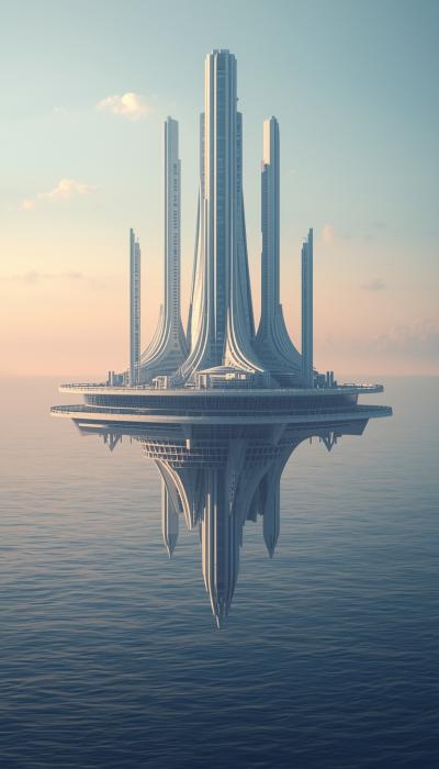 Lucid Origin A Cinematic Photo Of Floating Futuris