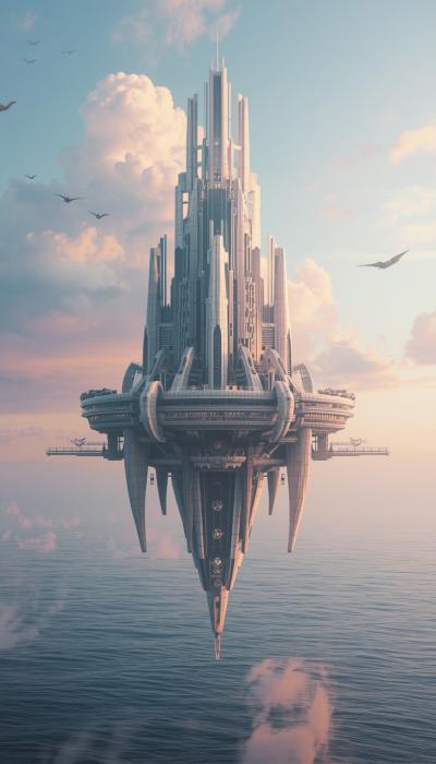 Lucid Origin A Cinematic Photo Of Floating Futuris