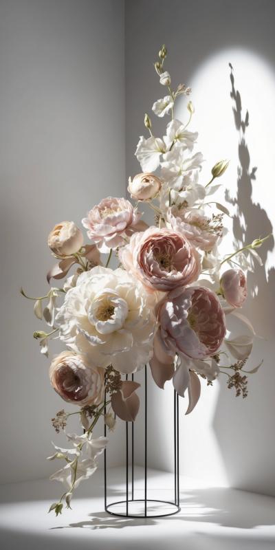 Highfashion Floral Arrangement With Elegant Blooms