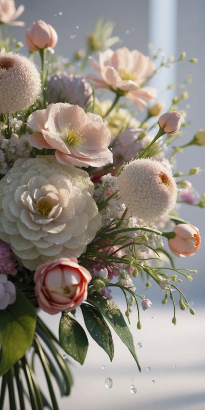 Highdetail CG Render Of A Lush Bouquet With Delica